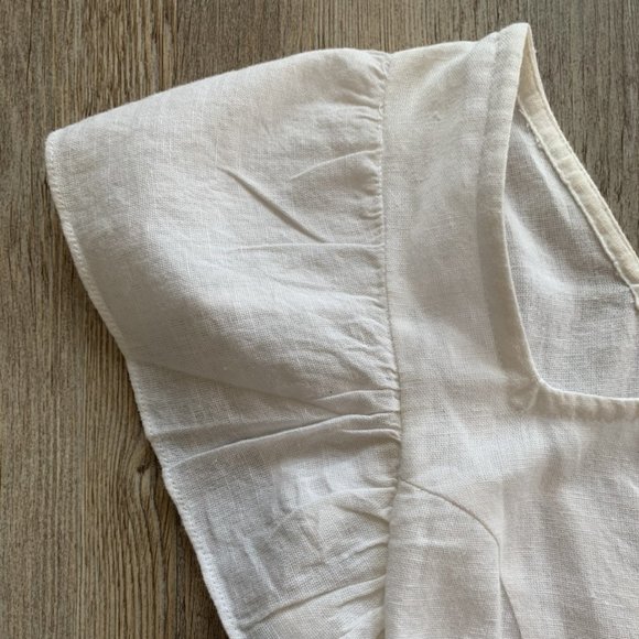 Cropped linen top - Picture 3 of 3